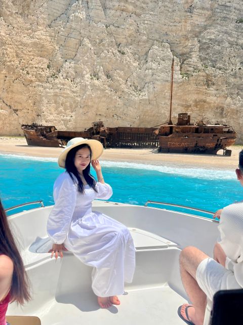 Zakynthos: Shipwreck Beach with Blue Caves Land & Sea Tour - Lunch and the old olive tree bring you inland