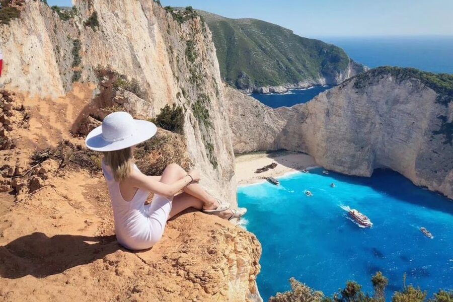Zakynthos Small Group Tour Shipwreck & Blue Caves Land & Sea - Sfogio and White Beach provide the swim stops