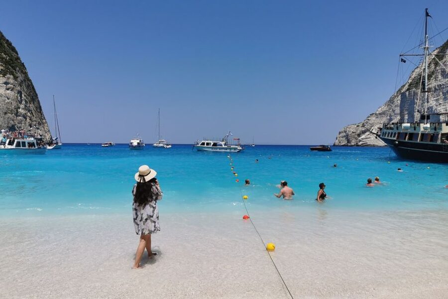 Zakynthos Small Group Tour Shipwreck & Blue Caves Land & Sea - Xigia Sulfur Beach is a natural spa stop