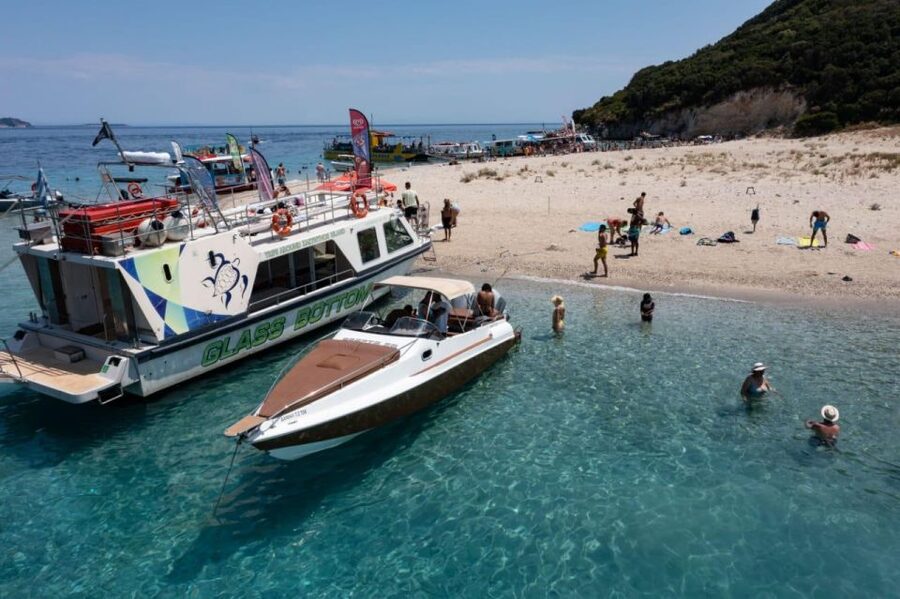 Zakynthos: Turtle Island & Keri Caves Glass-Bottom Boat Tour - Passing Cameo Island and the Laganas coast