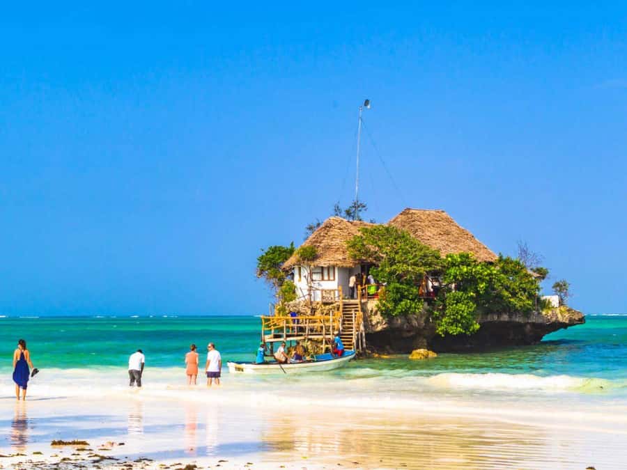 Zanzibar: Mnemba Island, Prison Island and Salaam Cave Tour - The Rock Restaurant and the Paje coast