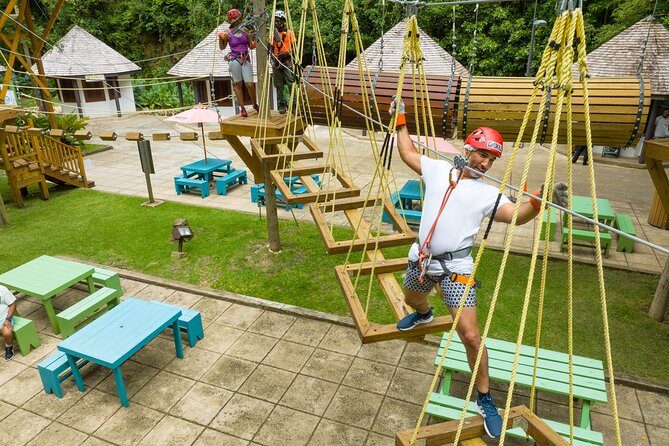 Zipline Experience & Obstacle Course at Harrison's Cave by Chukka - Exploring the Mount Gay rum displays